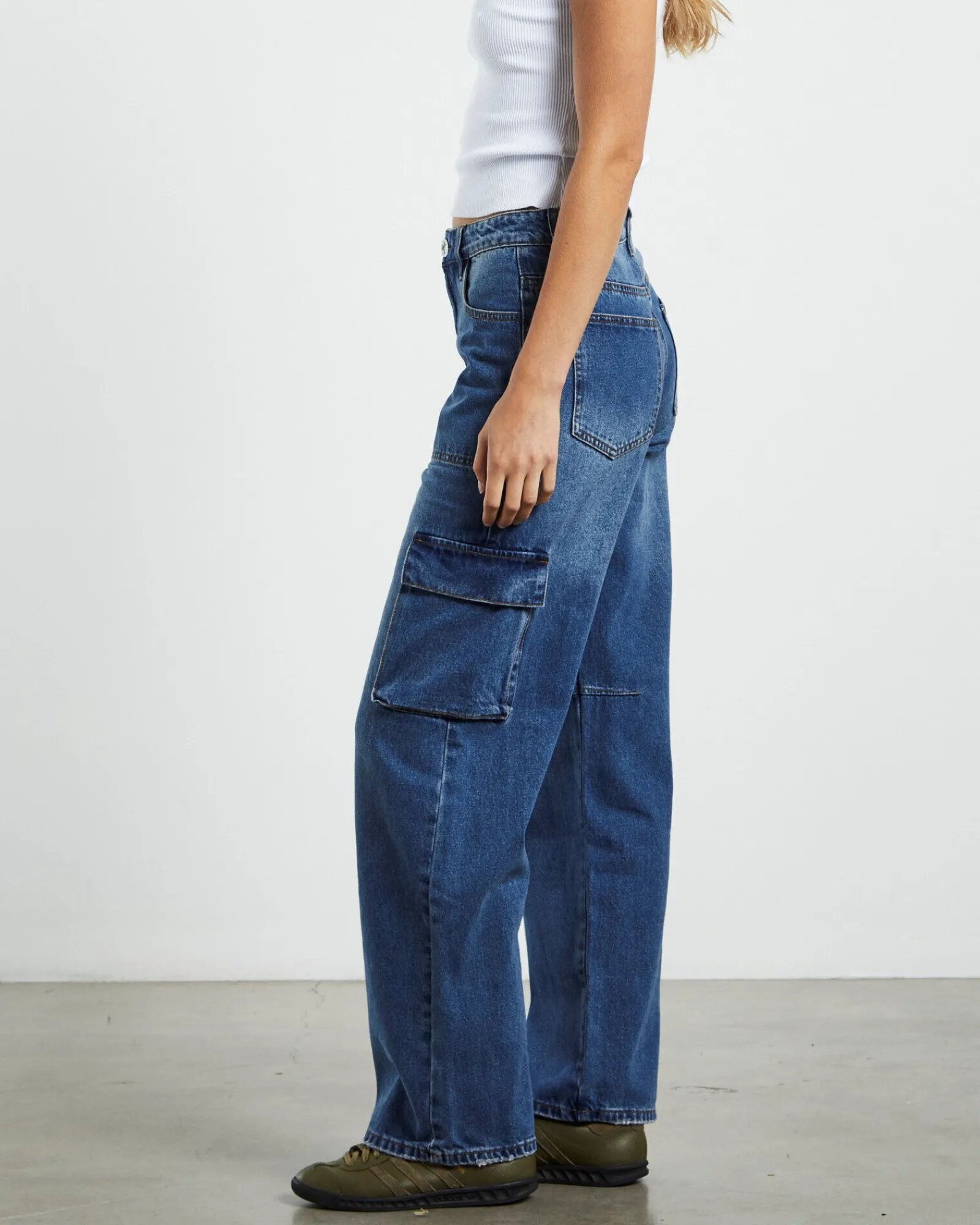 rosewood_cargo_mid_waist__2.webp Hot ONE TEASPOON Rosewood Cargo Mid Waist Wide Leg Jeans Jackson Blue