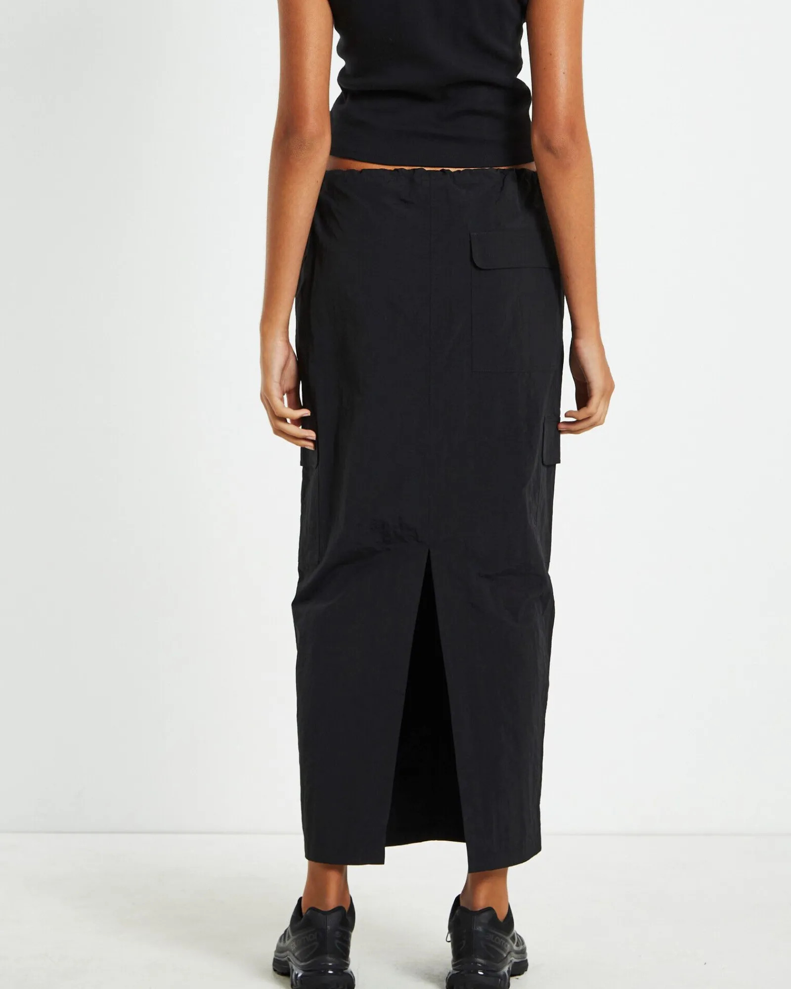 ruby_multi_pocket_cargo_m_1.webp Clearance INSIGHT Ruby Multi Pocket Cargo Maxi Skirt Black