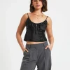Store ALICE IN THE EVE Ruby Romantic Slip Top In Black