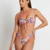 Online KULANI KINIS Ruched Underwire Bra Bikini Top In Disco Doll
