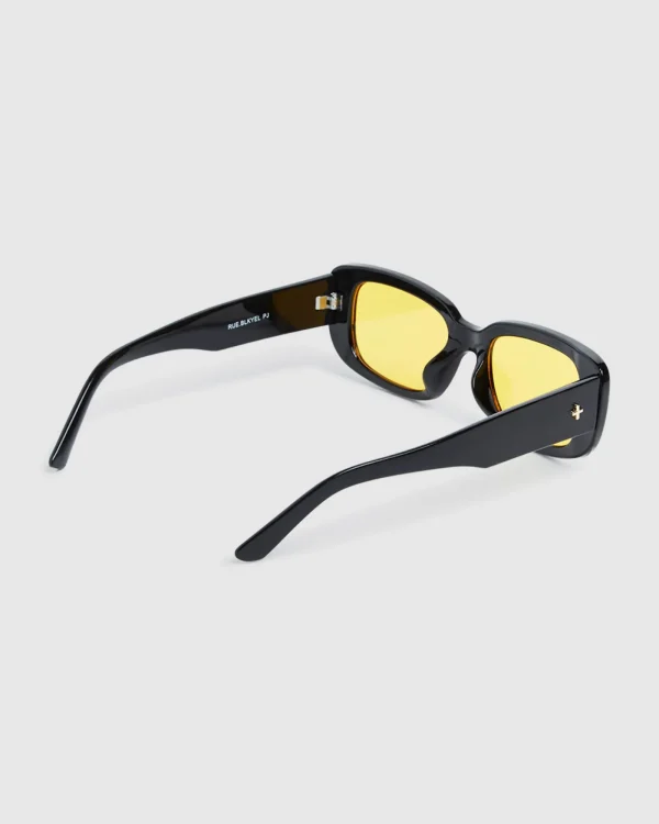Clearance PETA AND JAIN Rue Sunglasses Black/Yellow