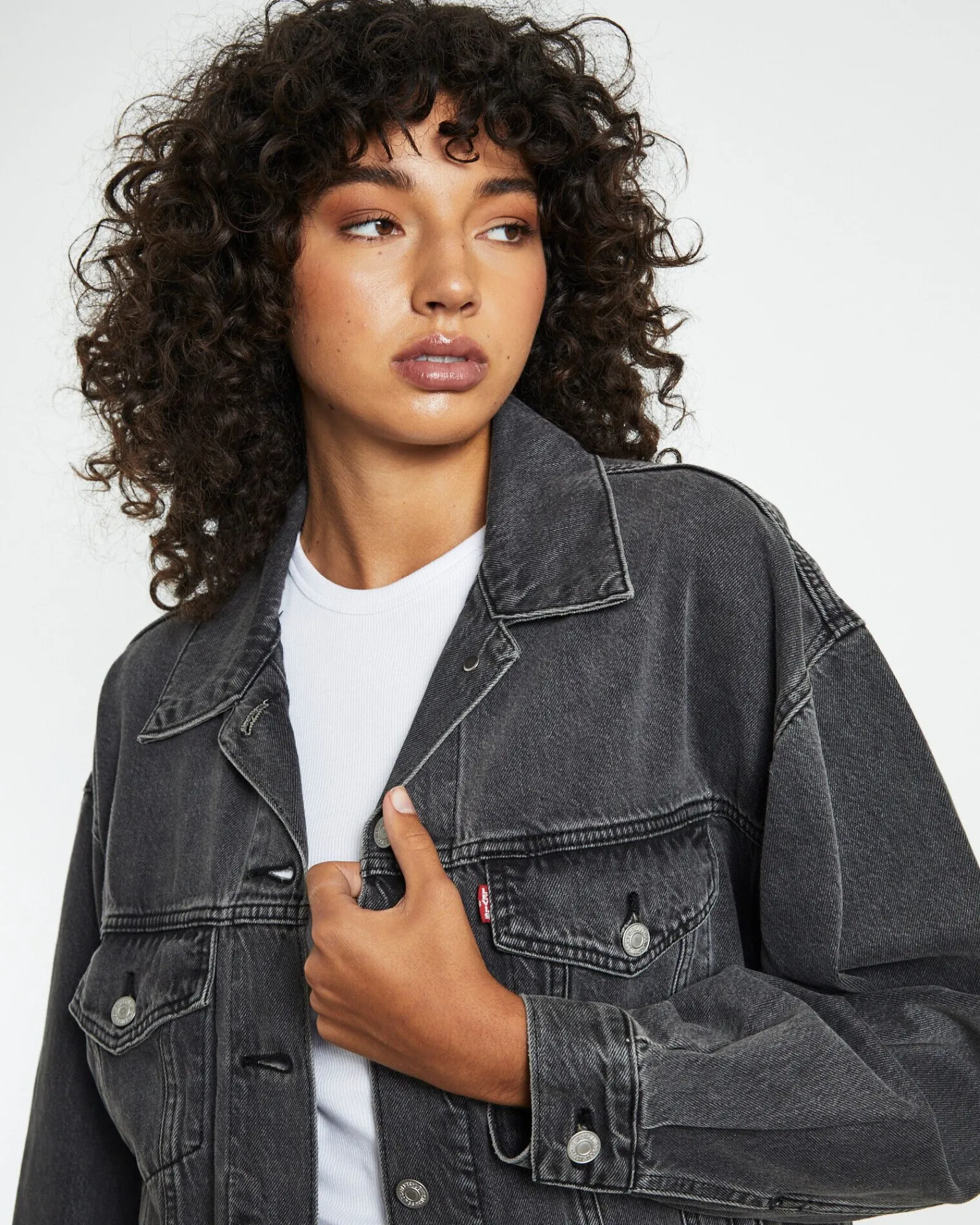s_denim_trucker_jacket_bl_5.webp Sale LEVIS 90S Denim Trucker Jacket Black