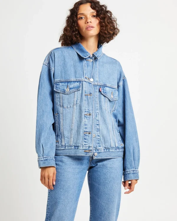 Online LEVIS 90S Trucker Denim Jacket Soft As Butter Mid Blue