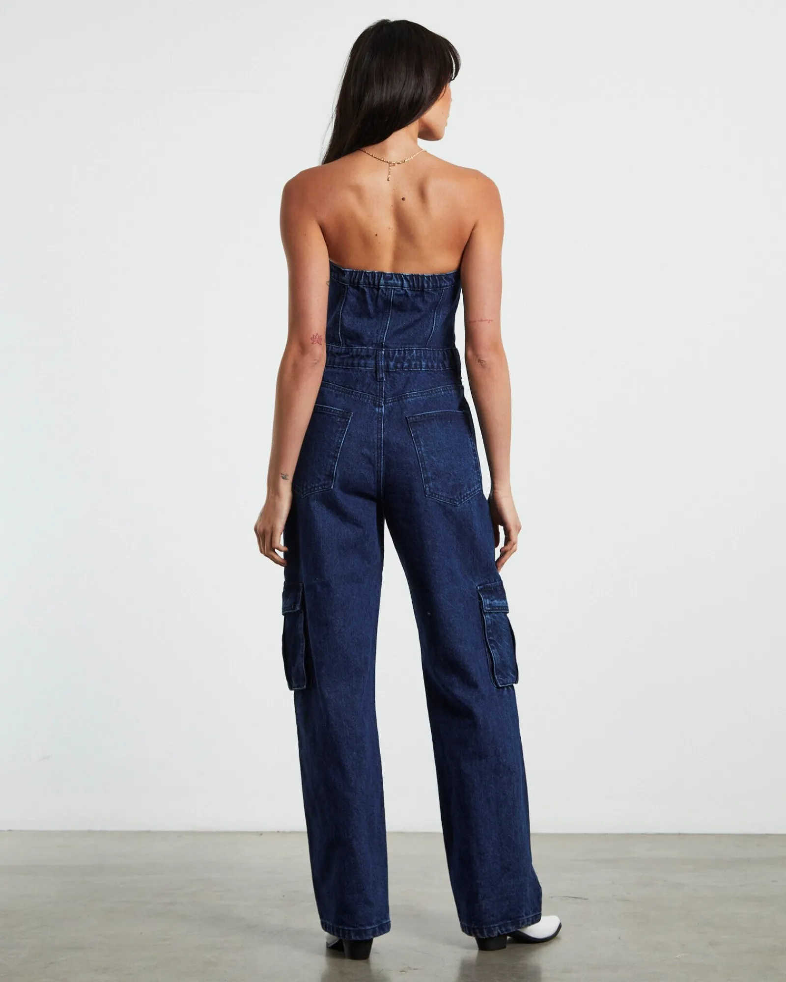 sabrine_strapless_denim_b_1.webp Best INSIGHT Sabrine Strapless Denim Boiler Suit Ink Blue