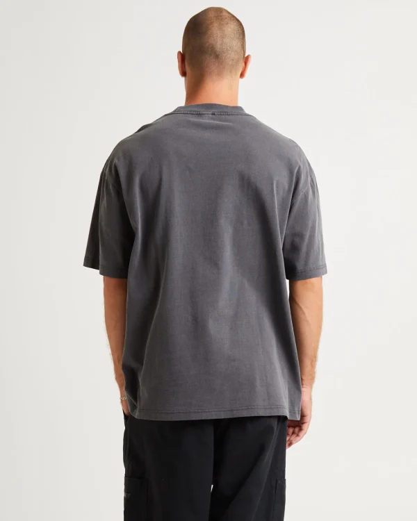 Outlet INSIGHT Saigon Short Sleeve T-Shirt Vintage Black
