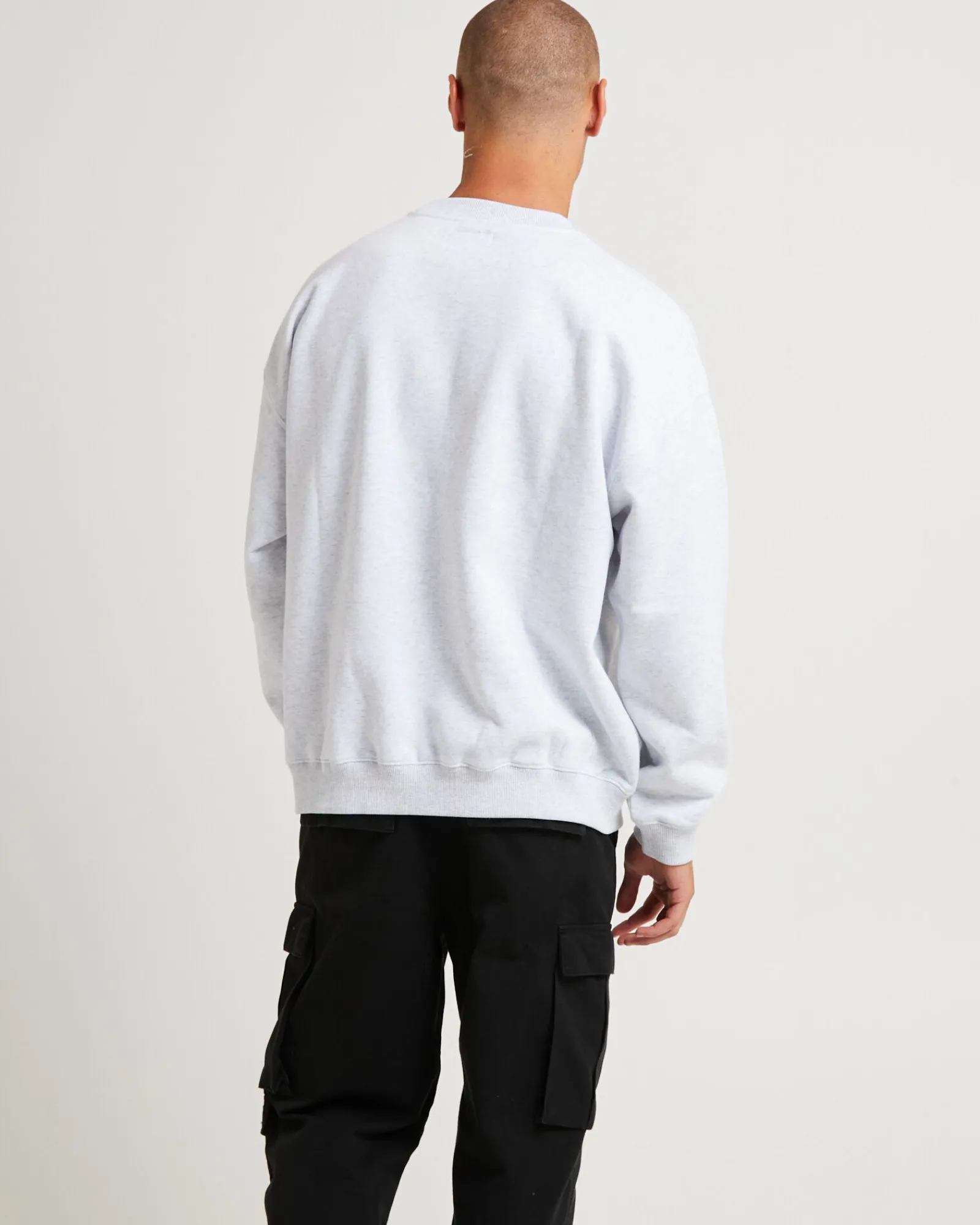 seattle_crew_jumper_frost_1.webp Sale SPENCER PROJECT Seattle Crew Jumper Frost Marle Grey