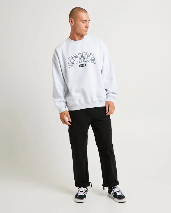 Sale SPENCER PROJECT Seattle Crew Jumper Frost Marle Grey