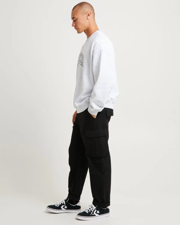Sale SPENCER PROJECT Seattle Crew Jumper Frost Marle Grey