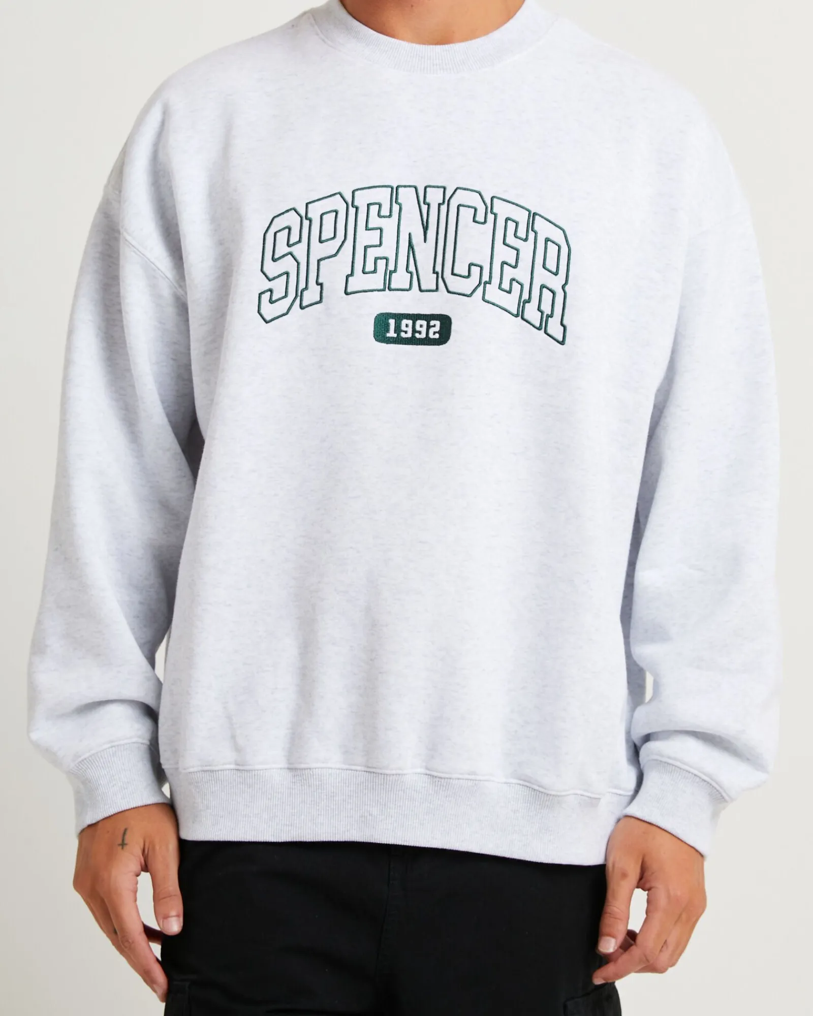 seattle_crew_jumper_frost_4.webp Sale SPENCER PROJECT Seattle Crew Jumper Frost Marle Grey