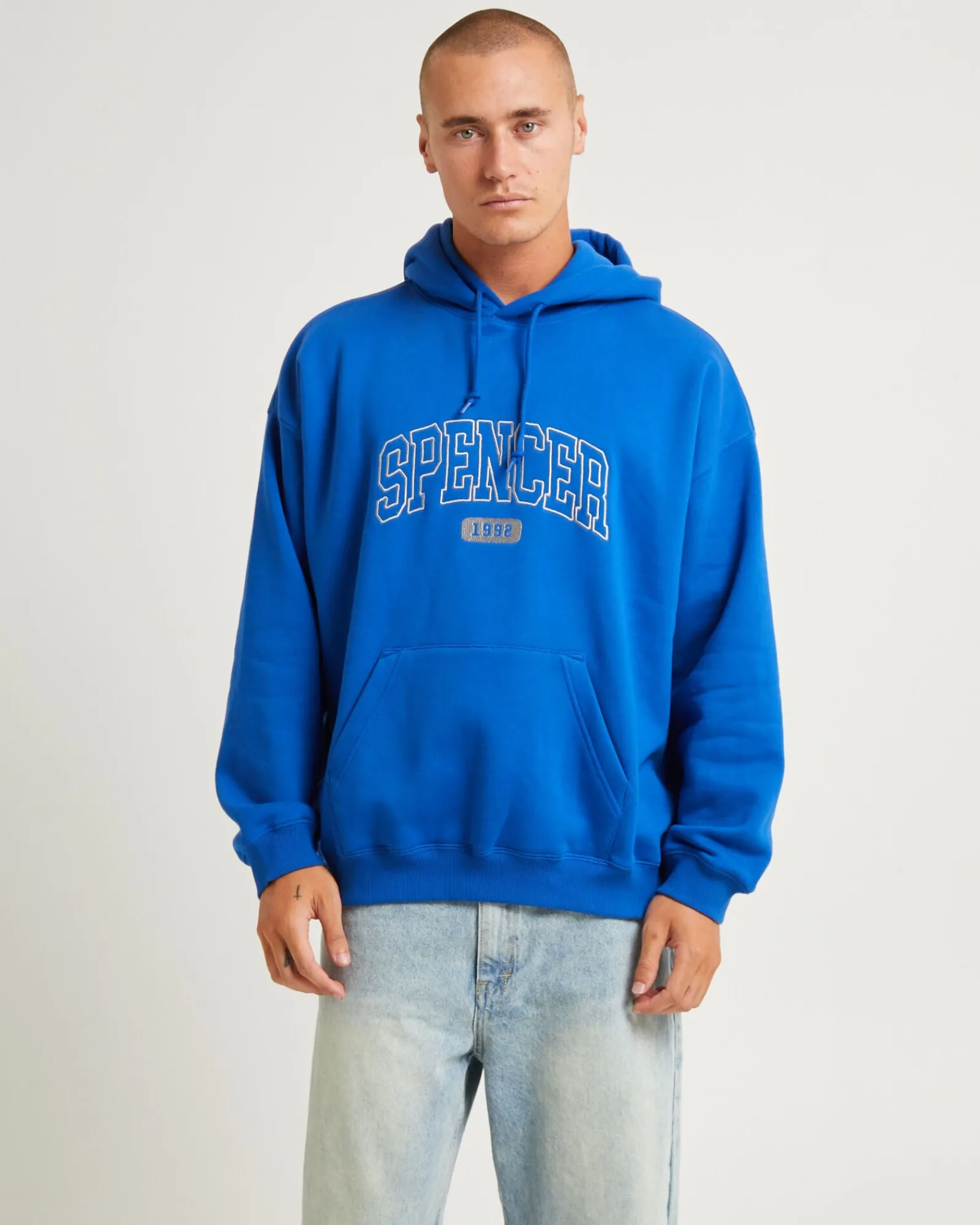 seattle_hoodie_cobalt_blu_0.webp Outlet SPENCER PROJECT Seattle Hoodie Cobalt Blue