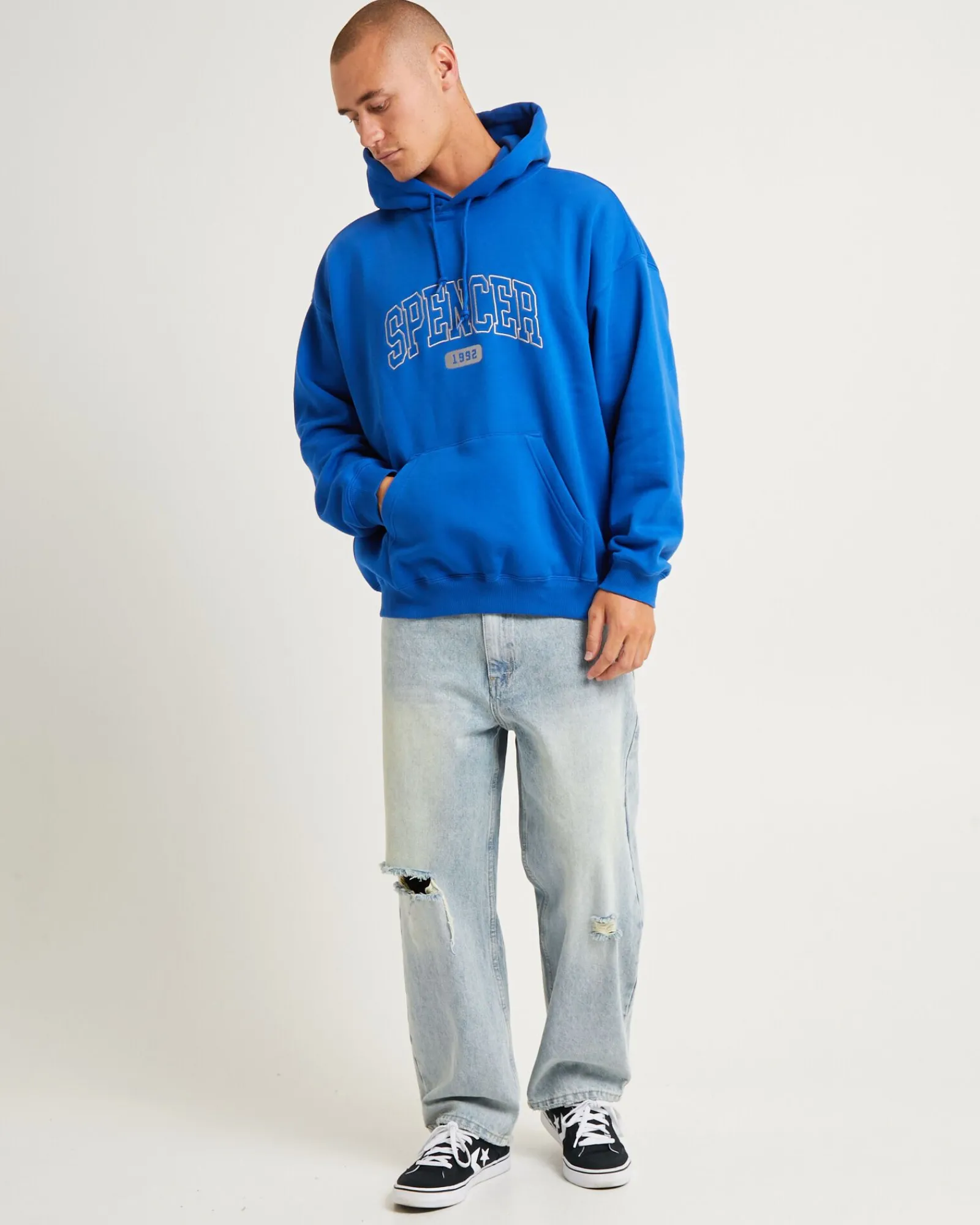 seattle_hoodie_cobalt_blu_3.webp Outlet SPENCER PROJECT Seattle Hoodie Cobalt Blue