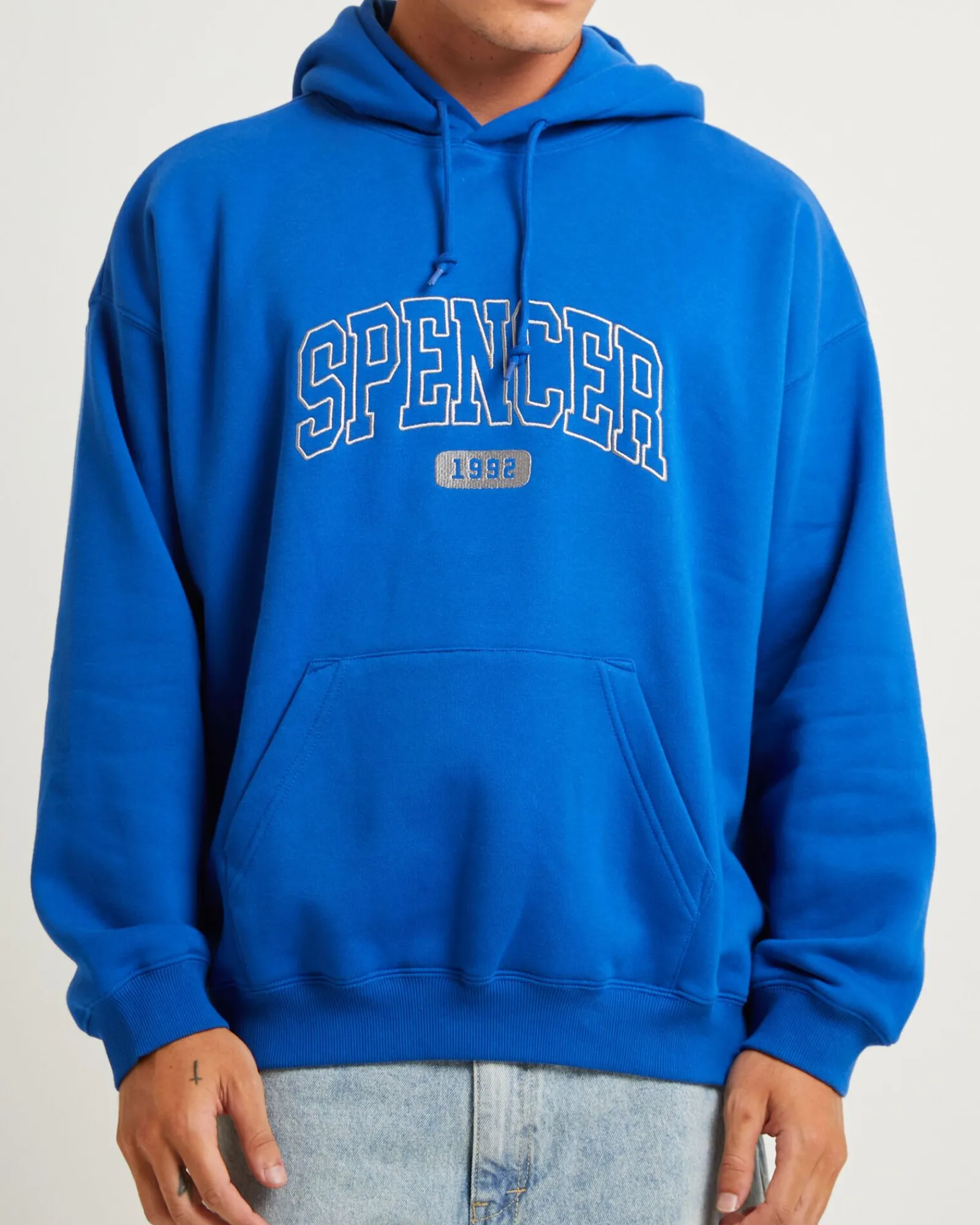 seattle_hoodie_cobalt_blu_4.webp Outlet SPENCER PROJECT Seattle Hoodie Cobalt Blue