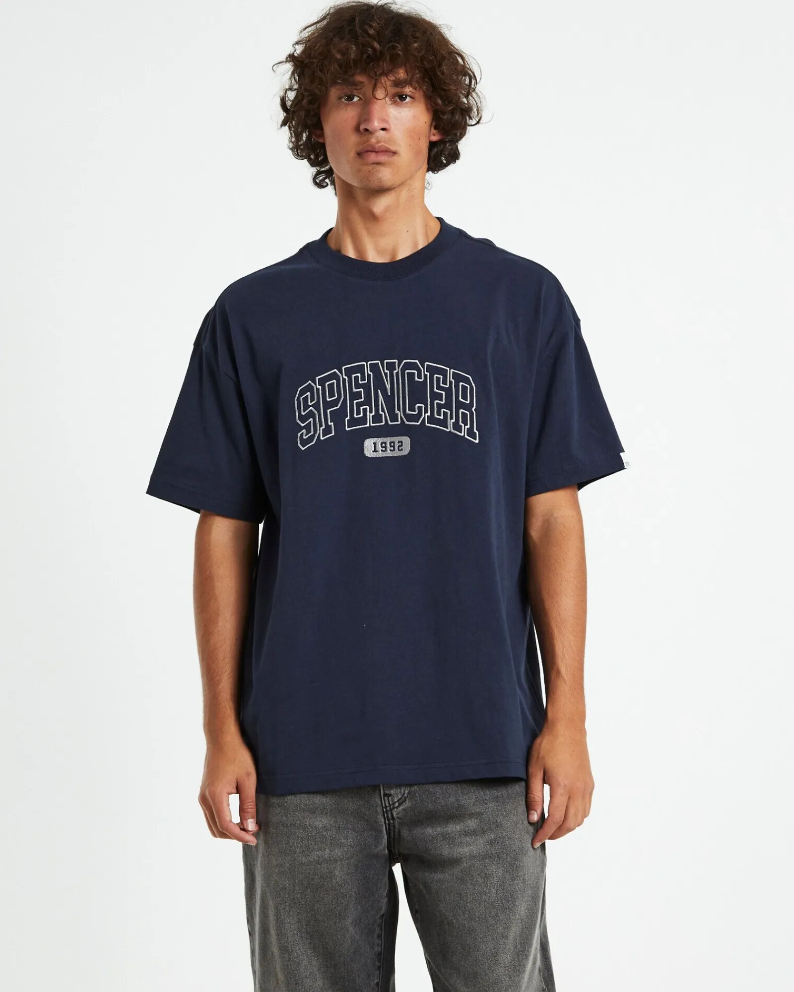 seattle_tshirt_vintage_na_0.webp Store SPENCER PROJECT Seattle T-Shirt Vintage Navy