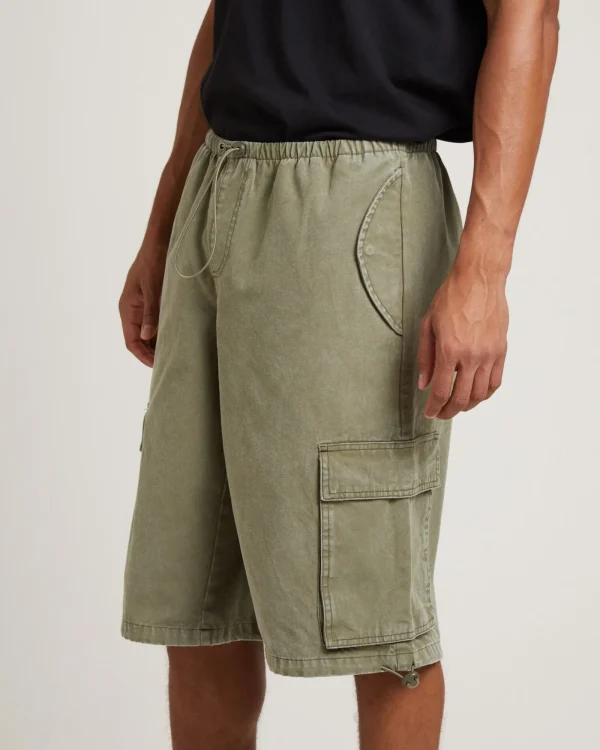 Best INSIGHT Shallows Cargo Jort Shorts In Khaki