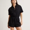 Clearance SUBTITLED Shelley Short Sleeve Playsuit In Black