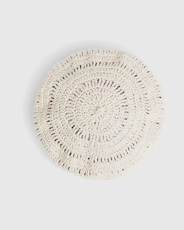 Online SUBTITLED Simi Crochet Hat Natural