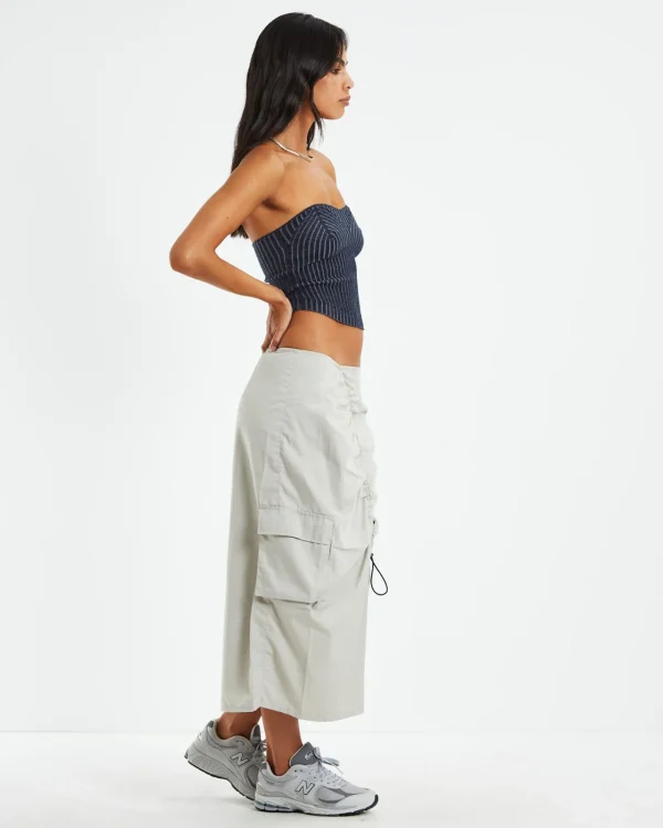 Sale MOTEL ROCKS Sinan Tube Top Two Tone Navy