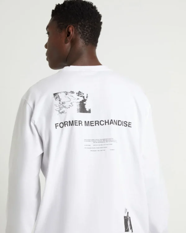 Best Sale FORMER Sincere Long Sleeve T-Shirt In White