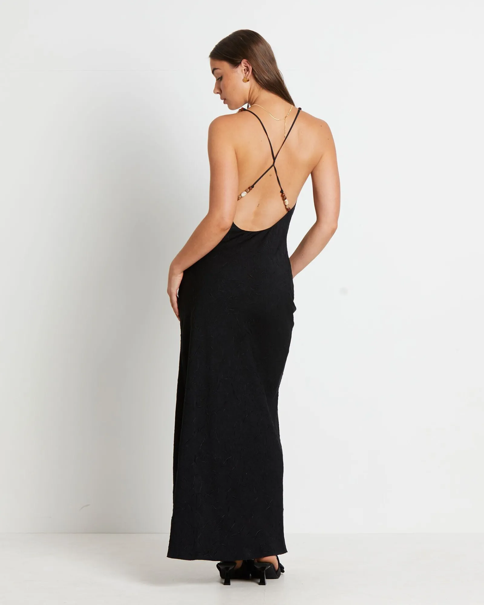 siren_backless_maxi_dress_1.webp Clearance STUDIO Siren Backless Maxi Dress In Black