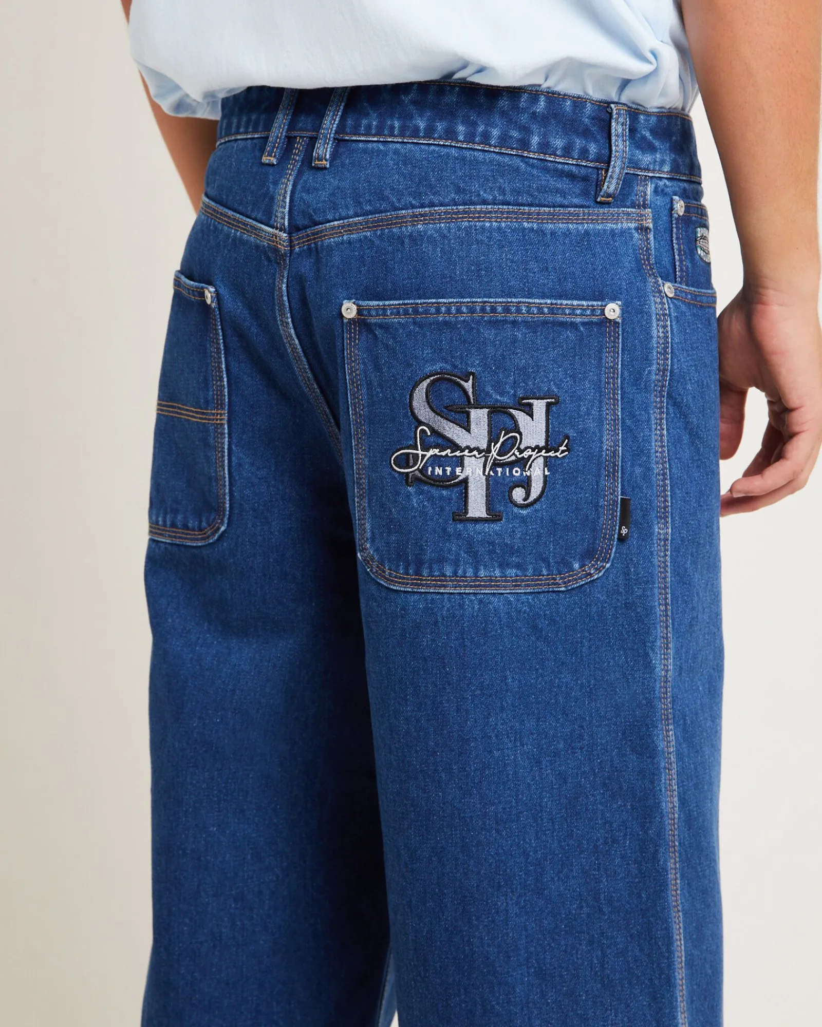 skate_denim_jorts_in_yk__5.webp Shop SPENCER PROJECT 3/4 Skate Denim Jorts In Y2K Indigo