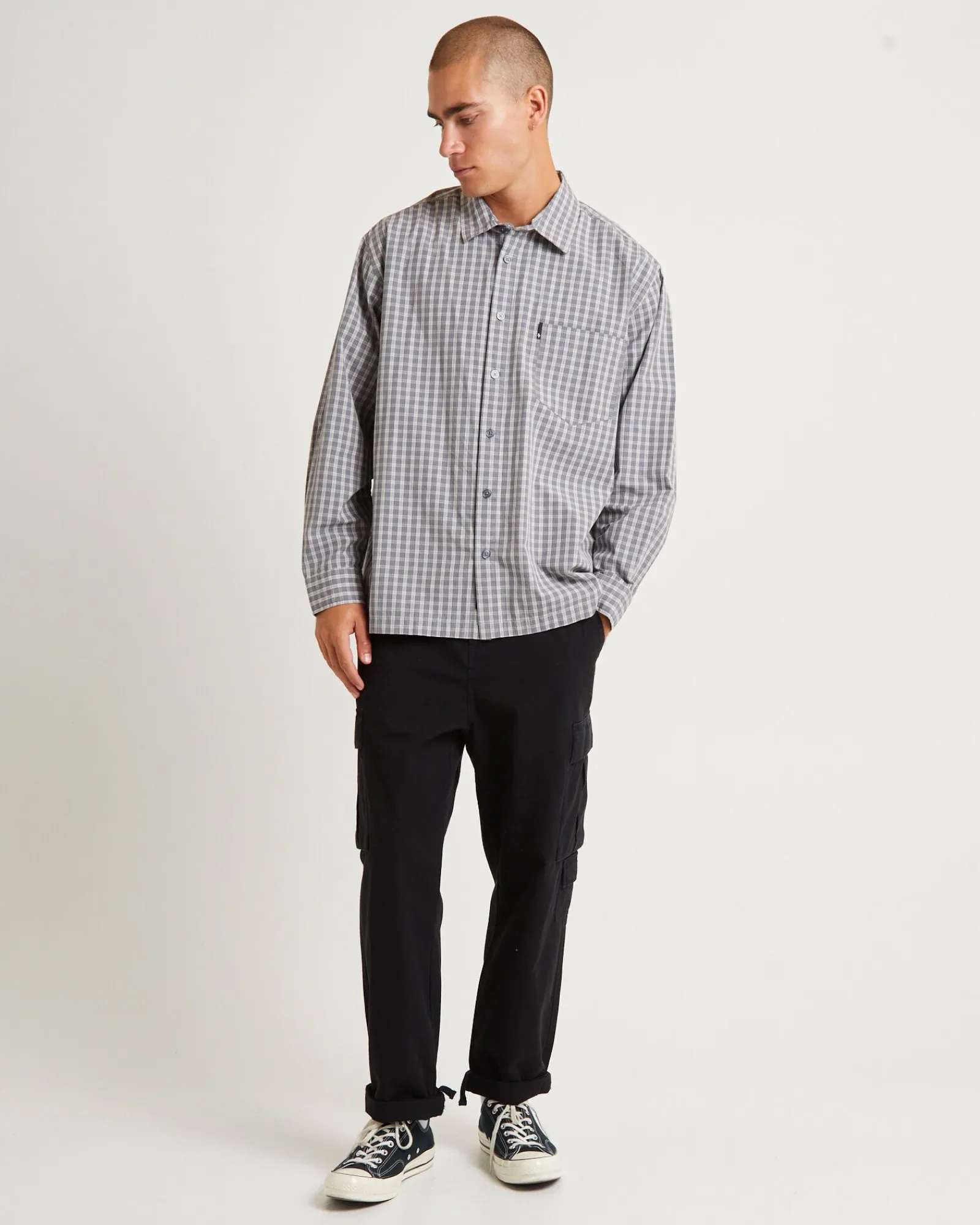 skate_long_sleeve_shirt_g_2.webp Best Sale SPENCER PROJECT Skate Long Sleeve Shirt Grey