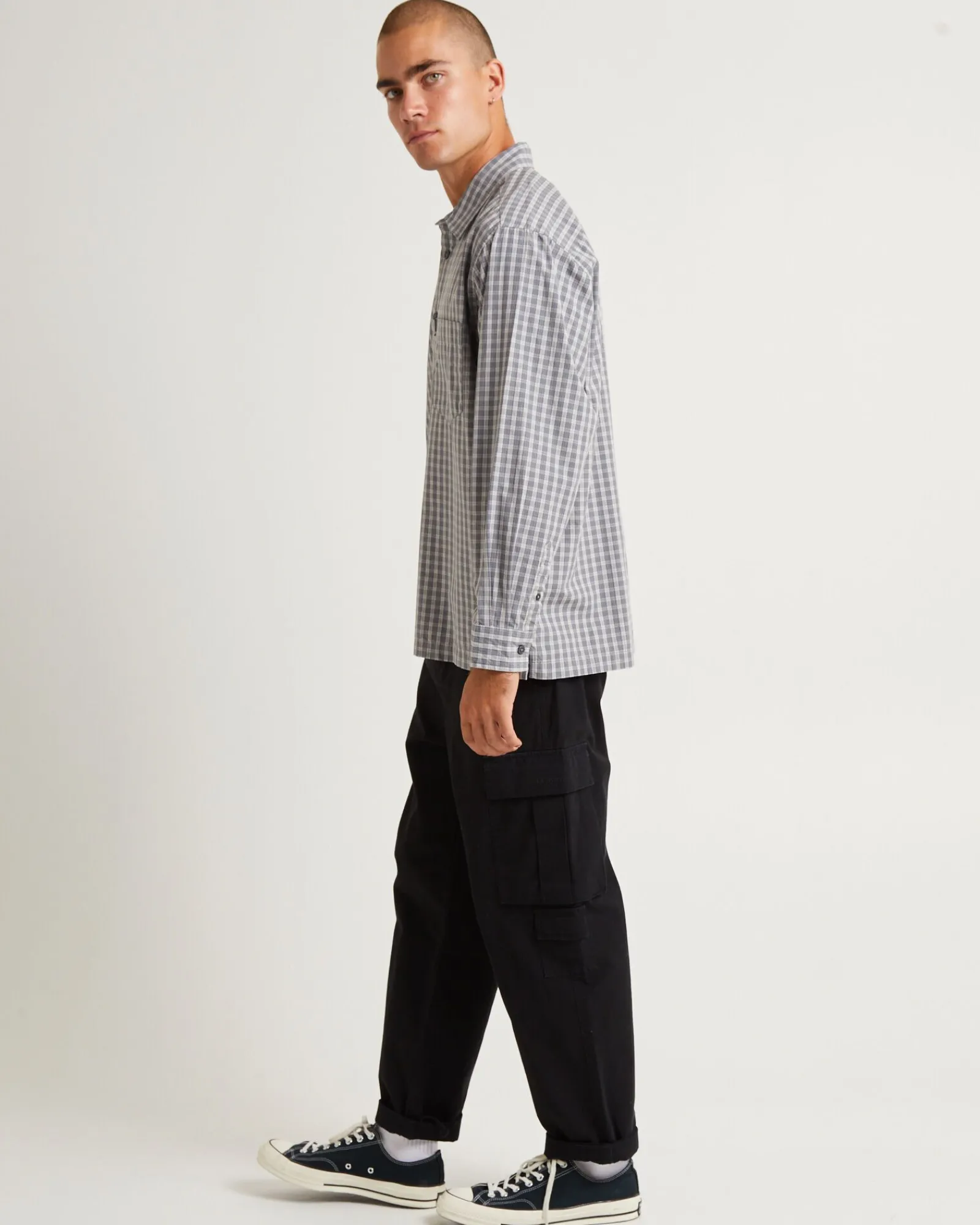 skate_long_sleeve_shirt_g_3.webp Best Sale SPENCER PROJECT Skate Long Sleeve Shirt Grey