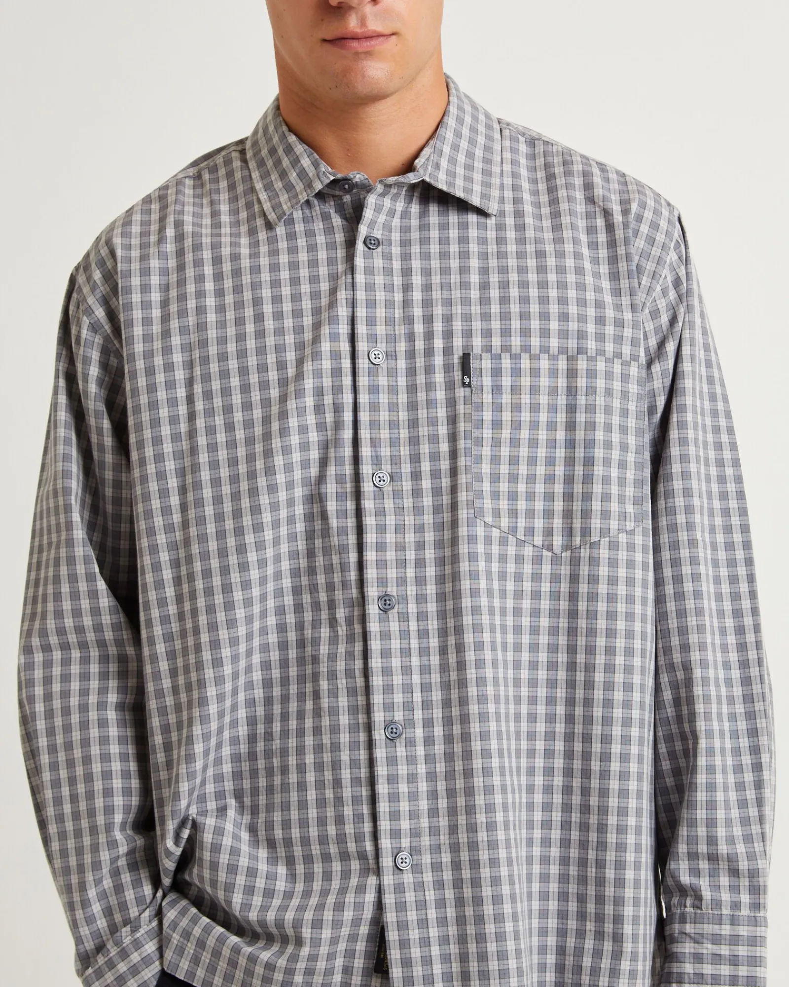 skate_long_sleeve_shirt_g_5.webp Best Sale SPENCER PROJECT Skate Long Sleeve Shirt Grey