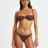 Best SUBTITLED Skinny Strap Underwire Top In Coffee Brown
