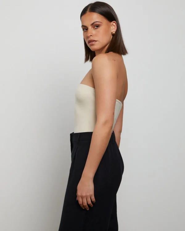 Online GENERAL PANTS CO. BASICS Slinky Strapless Top In Vintage Stone