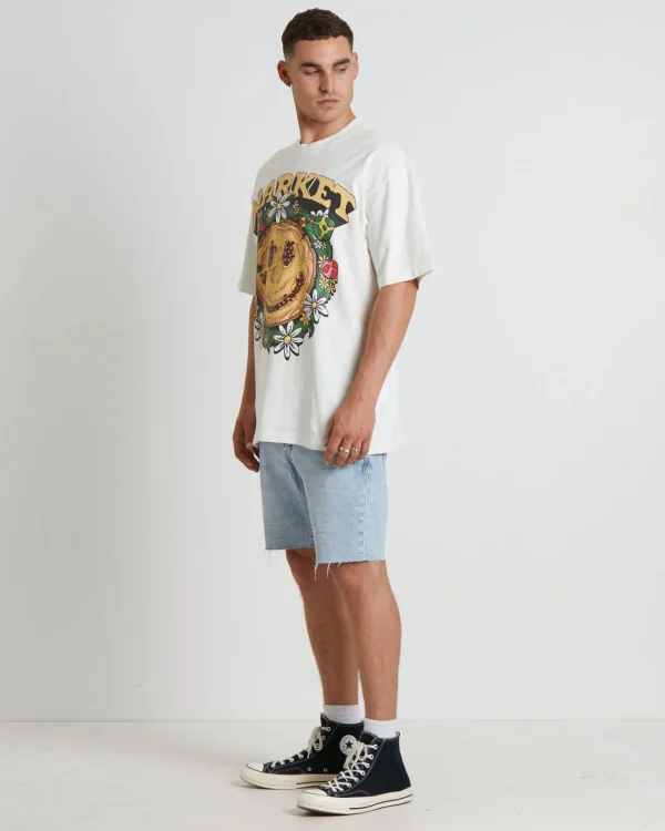 Sale MARKET Smiley Decomposition Short Sleeve T-Shirt In Cloud White