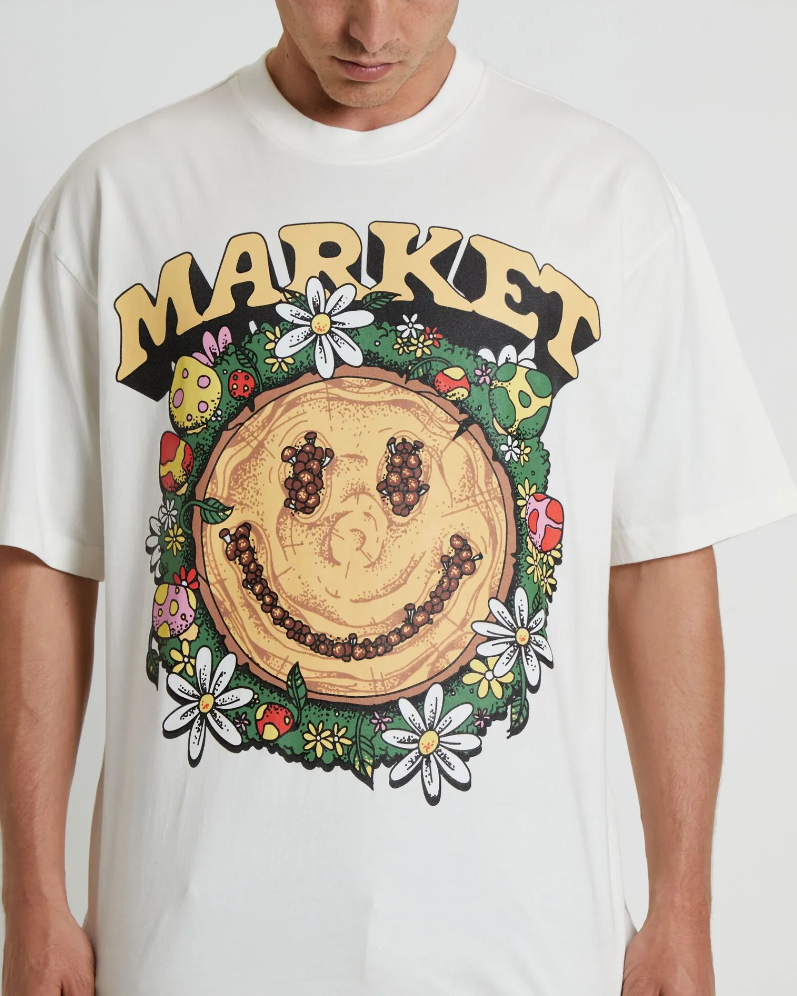 smiley_decomposition_shor_4.webp Sale MARKET Smiley Decomposition Short Sleeve T-Shirt In Cloud White