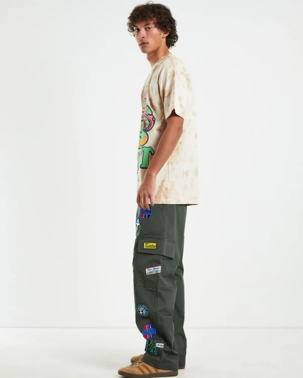 Discount MARKET Smiley Guide T-Shirt Rust Tie Dye