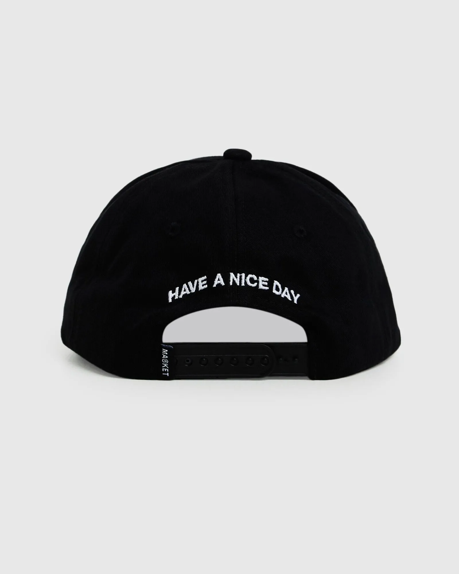 smiley_haters__panel_hat__4.webp Best MARKET Smiley Haters 5 Panel Hat Vintage Black
