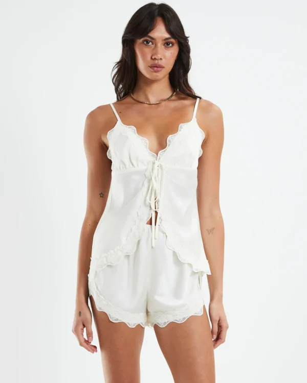 Flash Sale LOVE NOTES Sofia Silky Cami Cream