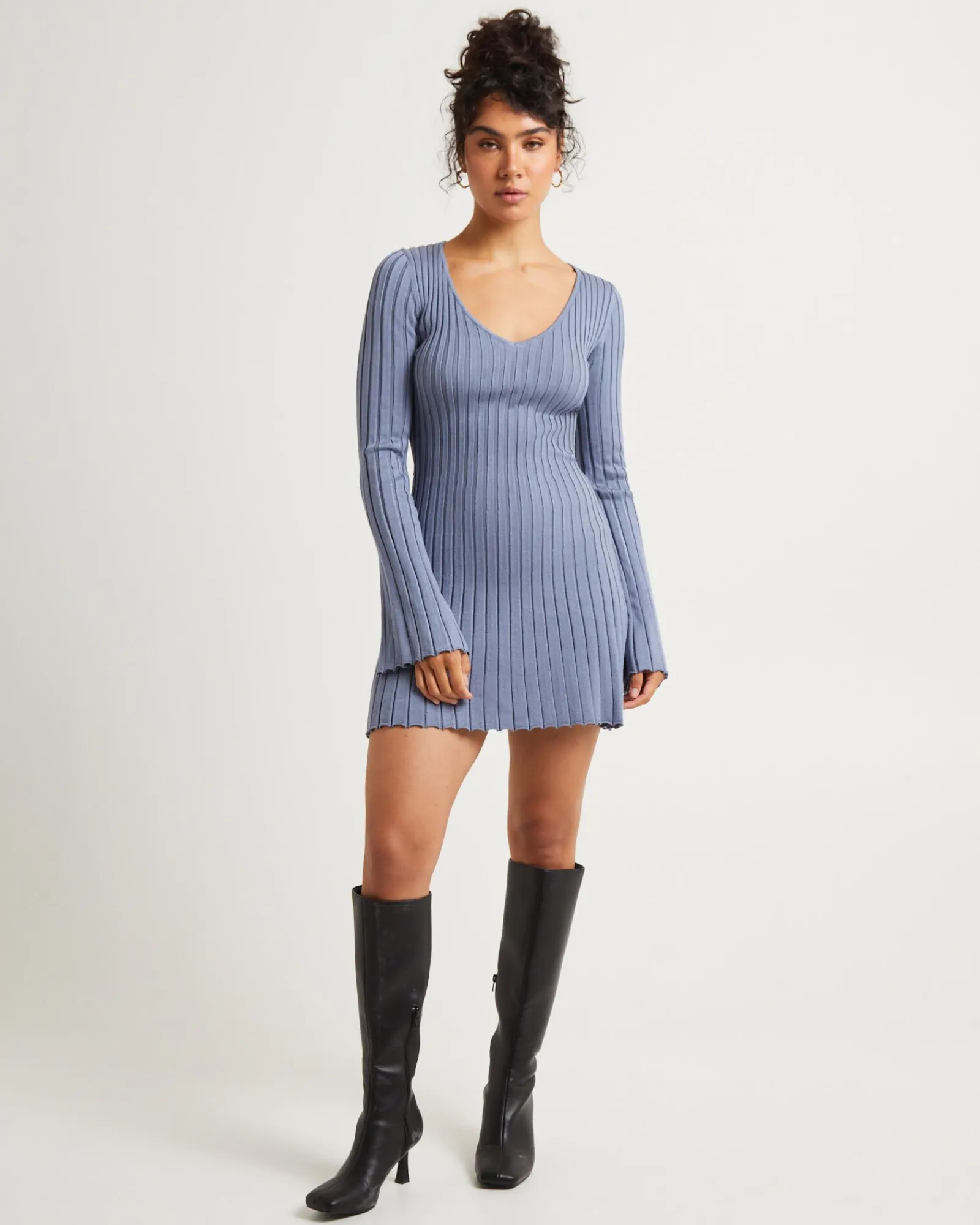 sophie_long_sleeve_mini_d_2.webp Best Sale SUBTITLED Sophie Long Sleeve Mini Dress