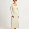 Flash Sale SUBTITLED Sophie Long Sleeve Rib Knit Dress