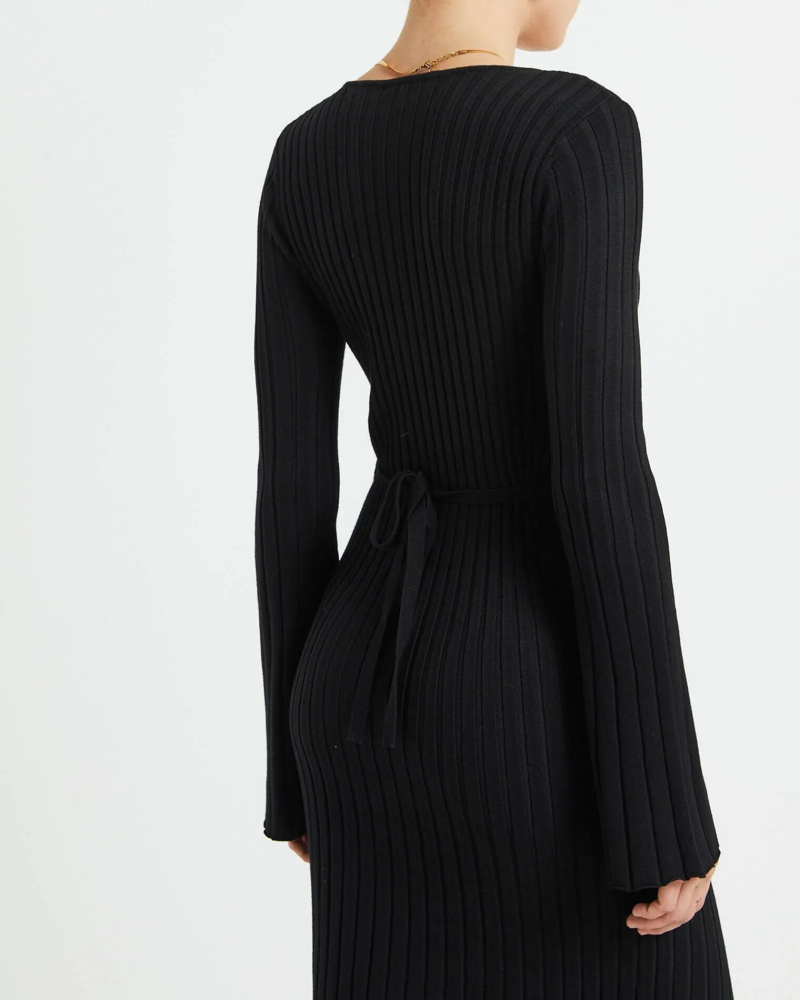 sophie_long_sleeve_rib_kn_4.webp Store SUBTITLED Sophie Long Sleeve Rib Knit Dress Black