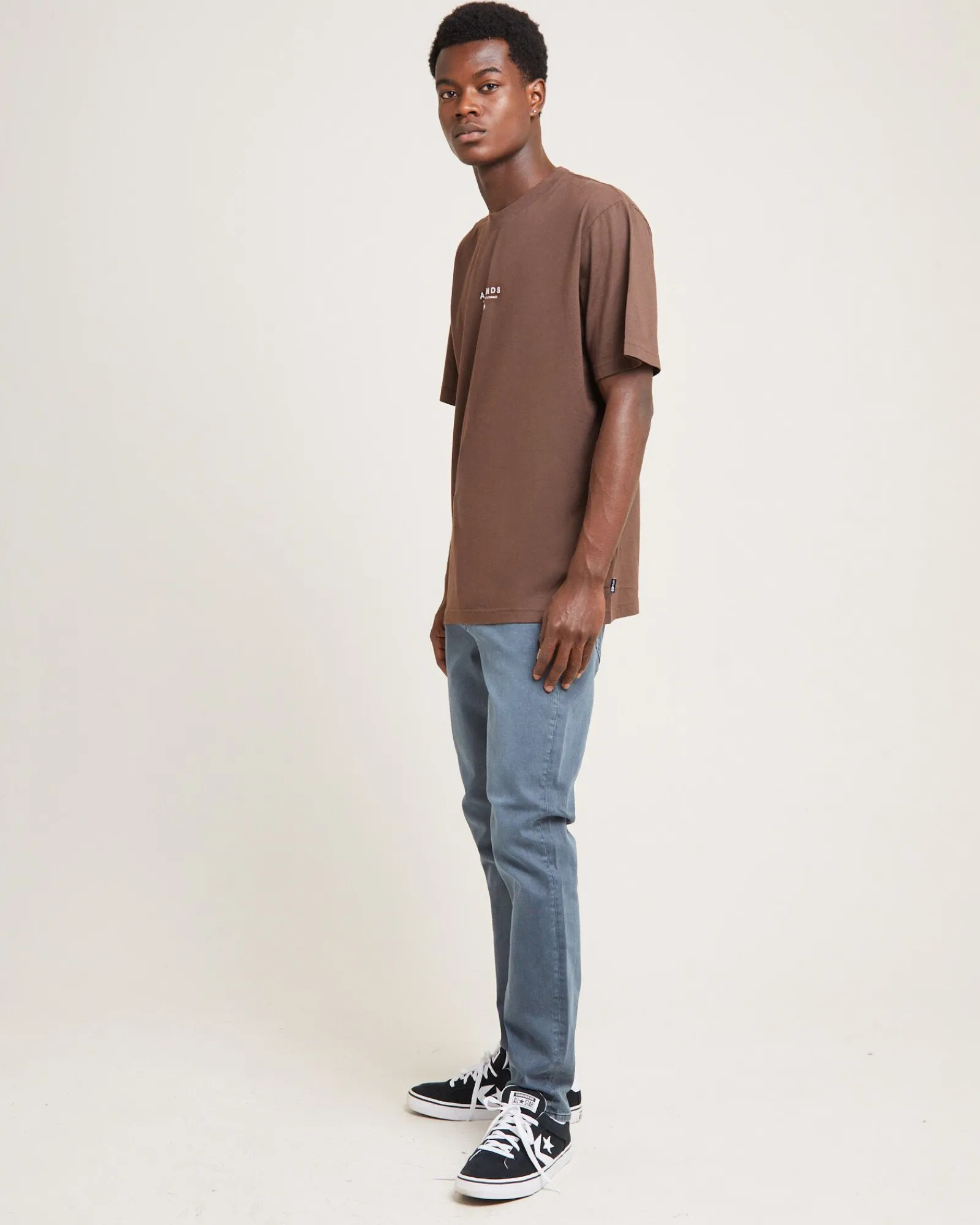 space_recycled_retro_fit__3.webp New AFENDS Space Recycled Retro Fit Short Sleeve T-Shirt Coffee