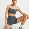 Fashion SUBTITLED SPORTS CLUB Sports Strappy Crop Top In Charcoal Grey