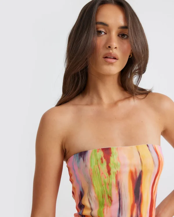 Flash Sale SNDYS St Barts Strapless Maxi Dress In Multi