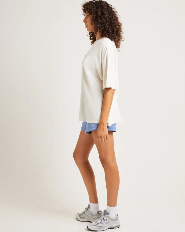 Cheap SUBTITLED State Linen Oversized T-Shirt In Cream