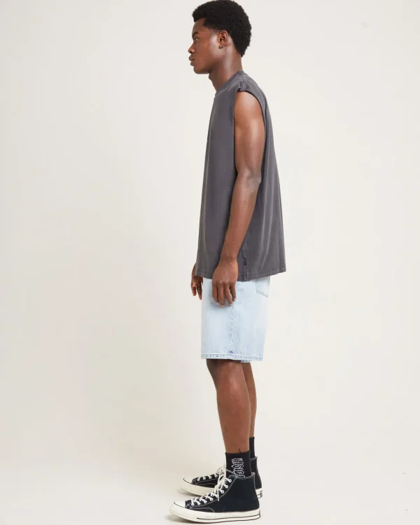Fashion AFENDS Statue Recycled Sleeveless Tee Stone Black