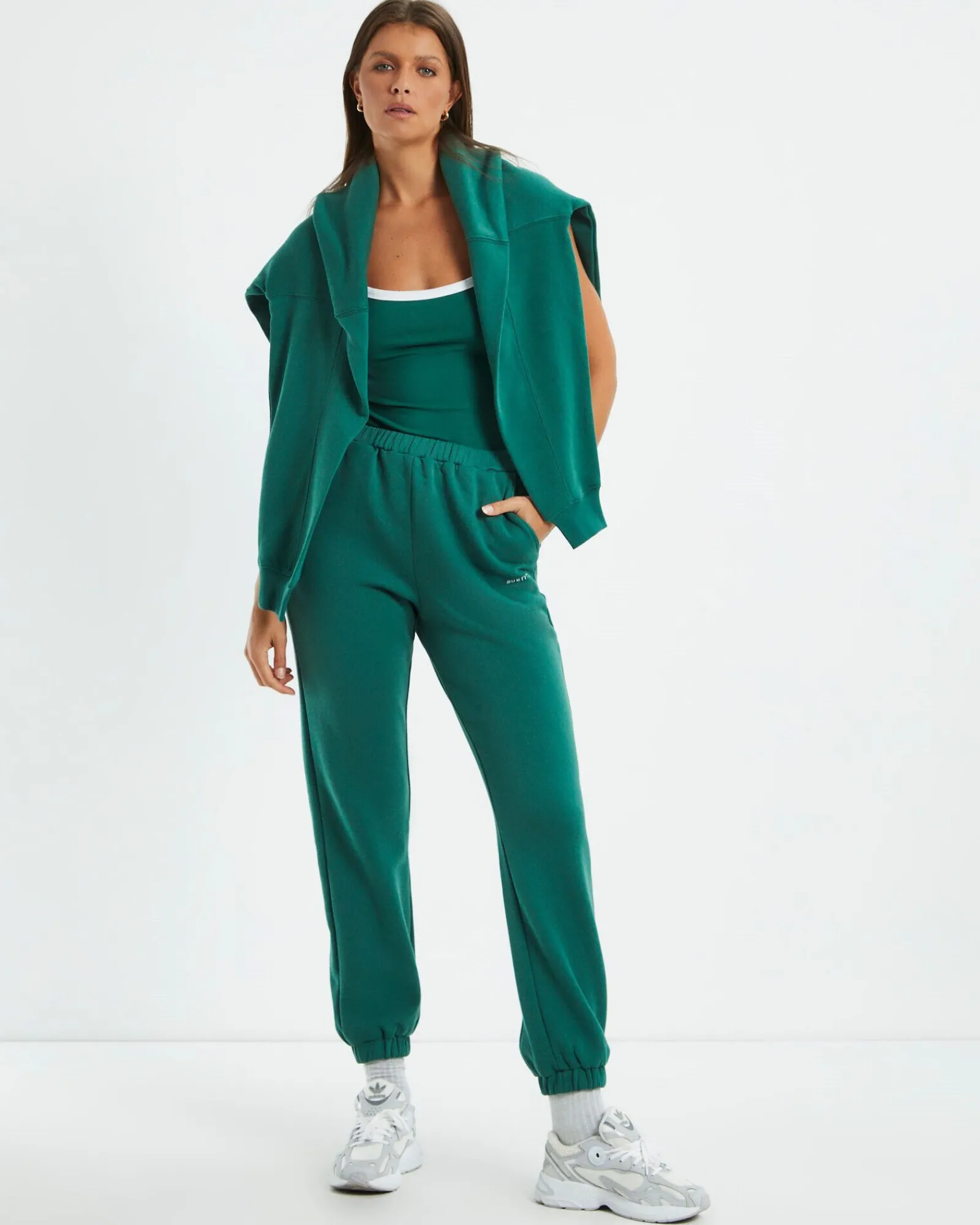 subtitled_trackpants_fore_2.webp Best Sale SUBTITLED Trackpants Forest Green