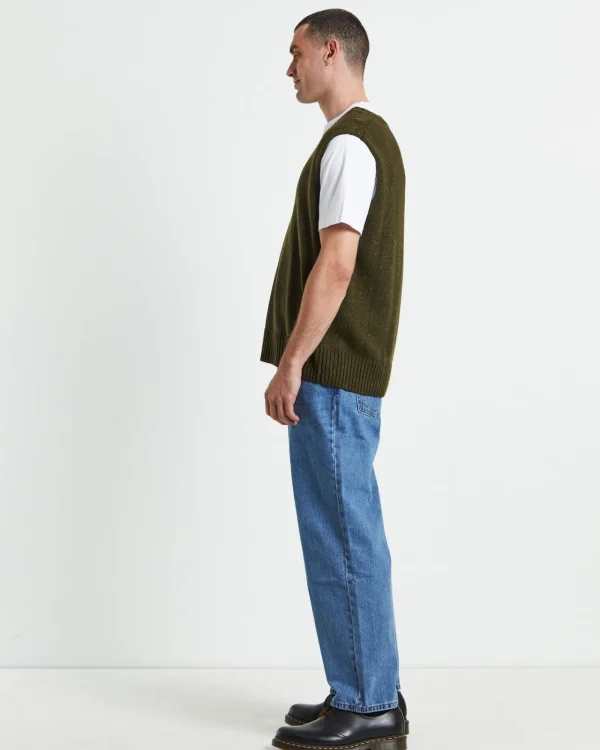 Best ARVUST Sunday Knitted Box Vest Olive