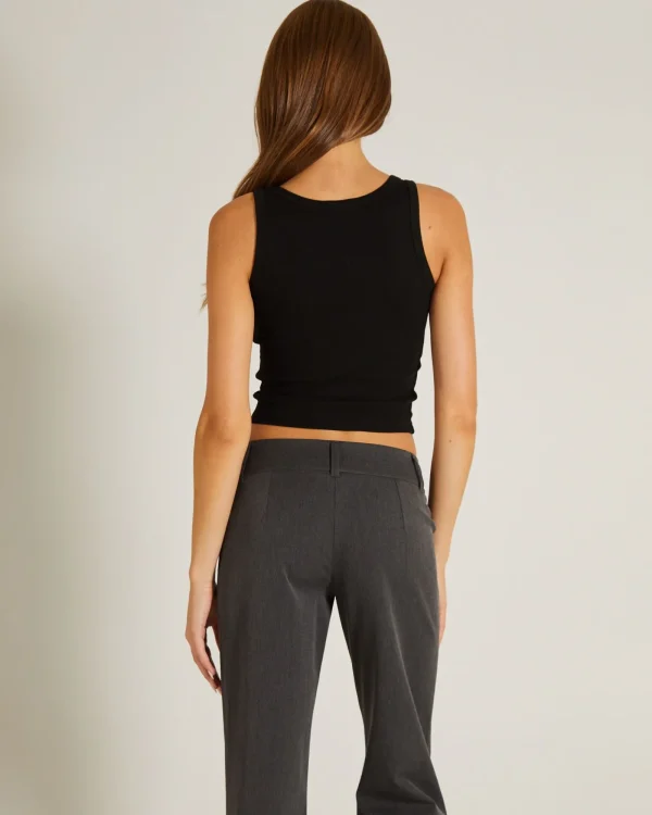 Cheap GENERAL PANTS CO. BASICS Super Scoop Classic Tank Top In Black