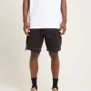 Discount SPENCER PROJECT Surplus Canvas Cargo Shorts Black