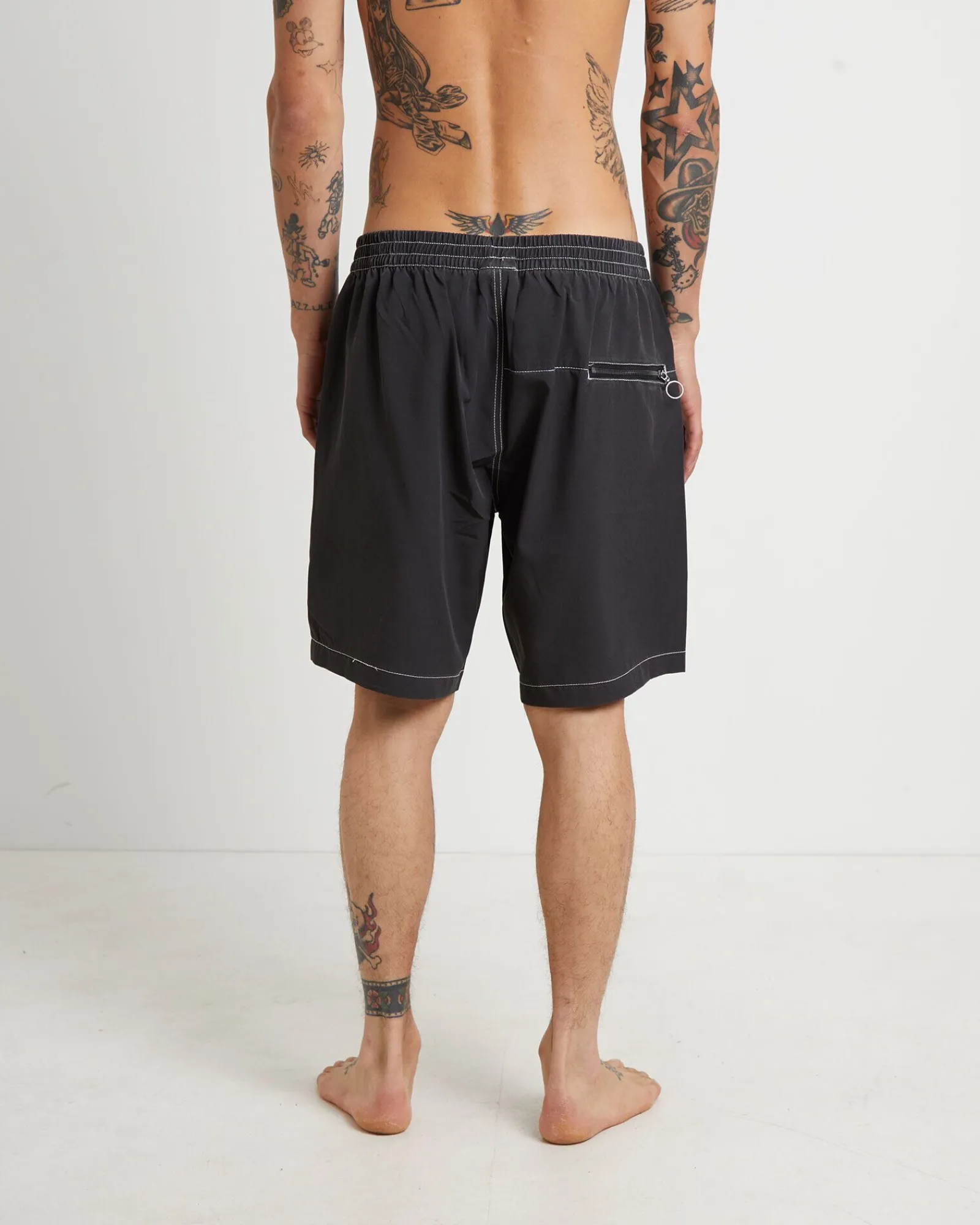 swan_baggy_trunk_boardsho_2.webp Cheap FORMER Swan Baggy Trunk Boardshorts In Black