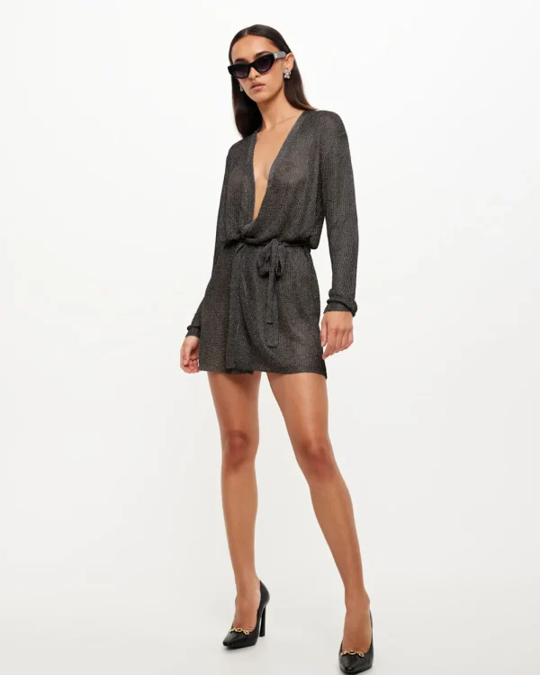 Flash Sale LIONESS Take Me To Rio Mini Dress In Onyx