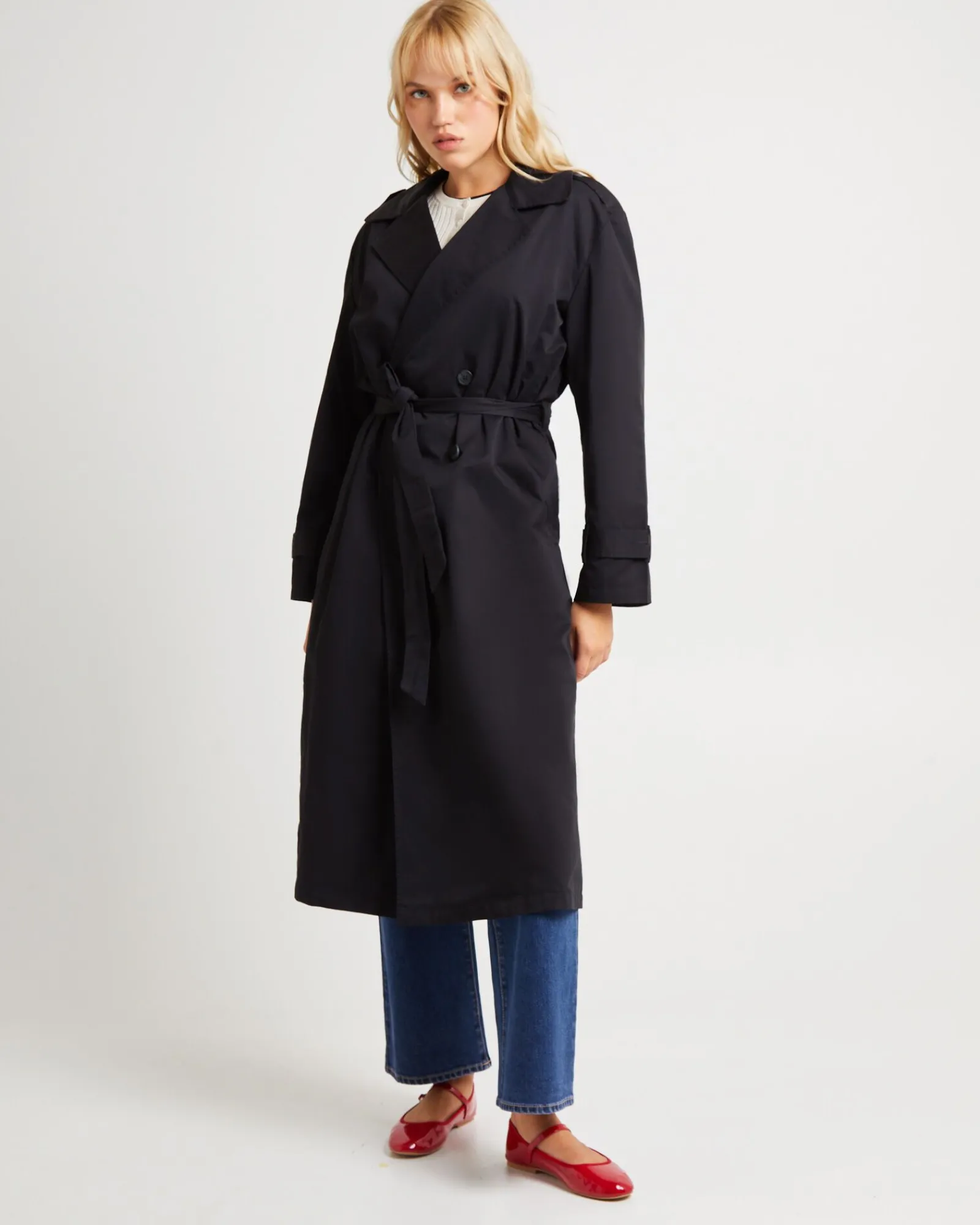 tamika_trench_coat_black_2.webp New SUBTITLED Tamika Trench Coat Black