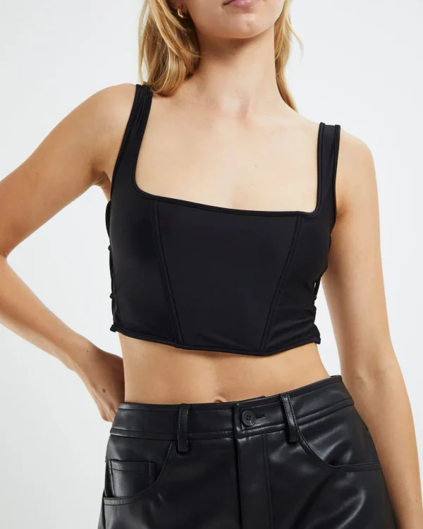 Fashion LOVE NOTES Tampa Strappy Corset Black